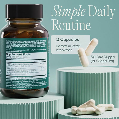 BIOMA Probiotics - Digestive Health Probiotic - Gut Support Capsules .