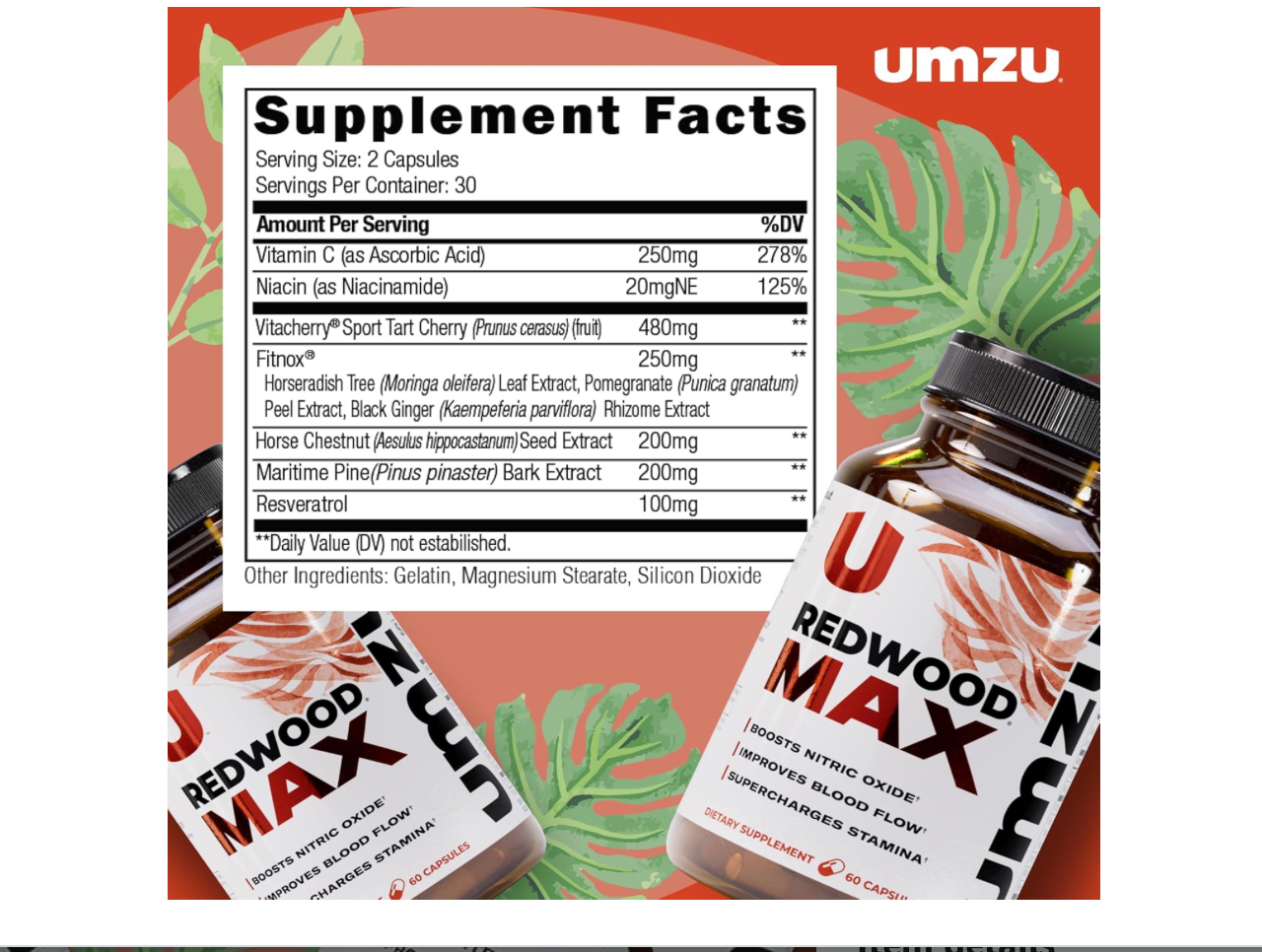 PACK OF 2 UMZU Redwood Capsules .