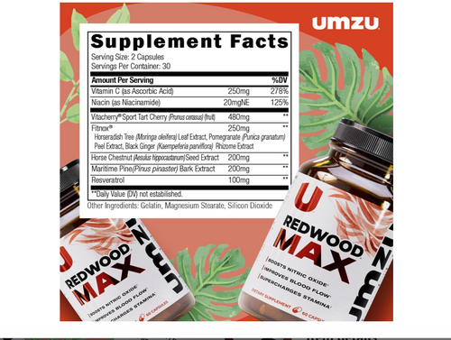 PACK OF 2 UMZU Redwood Capsules .